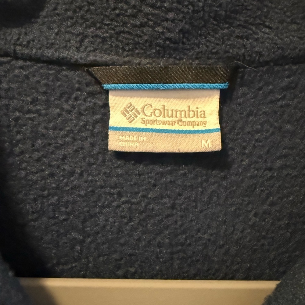 Columbia Men's Blue Full-Zip Fleece Jacket, Size M - Picture 7 of 8